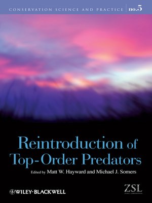 cover image of Reintroduction of Top-Order Predators